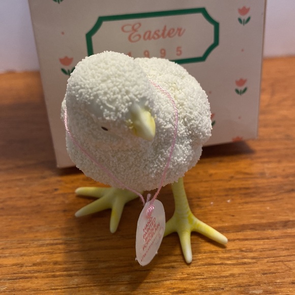 1995 Department 56 Easter Snow-baby chick #2475-1 in original packaging & tag - Picture 2 of 10